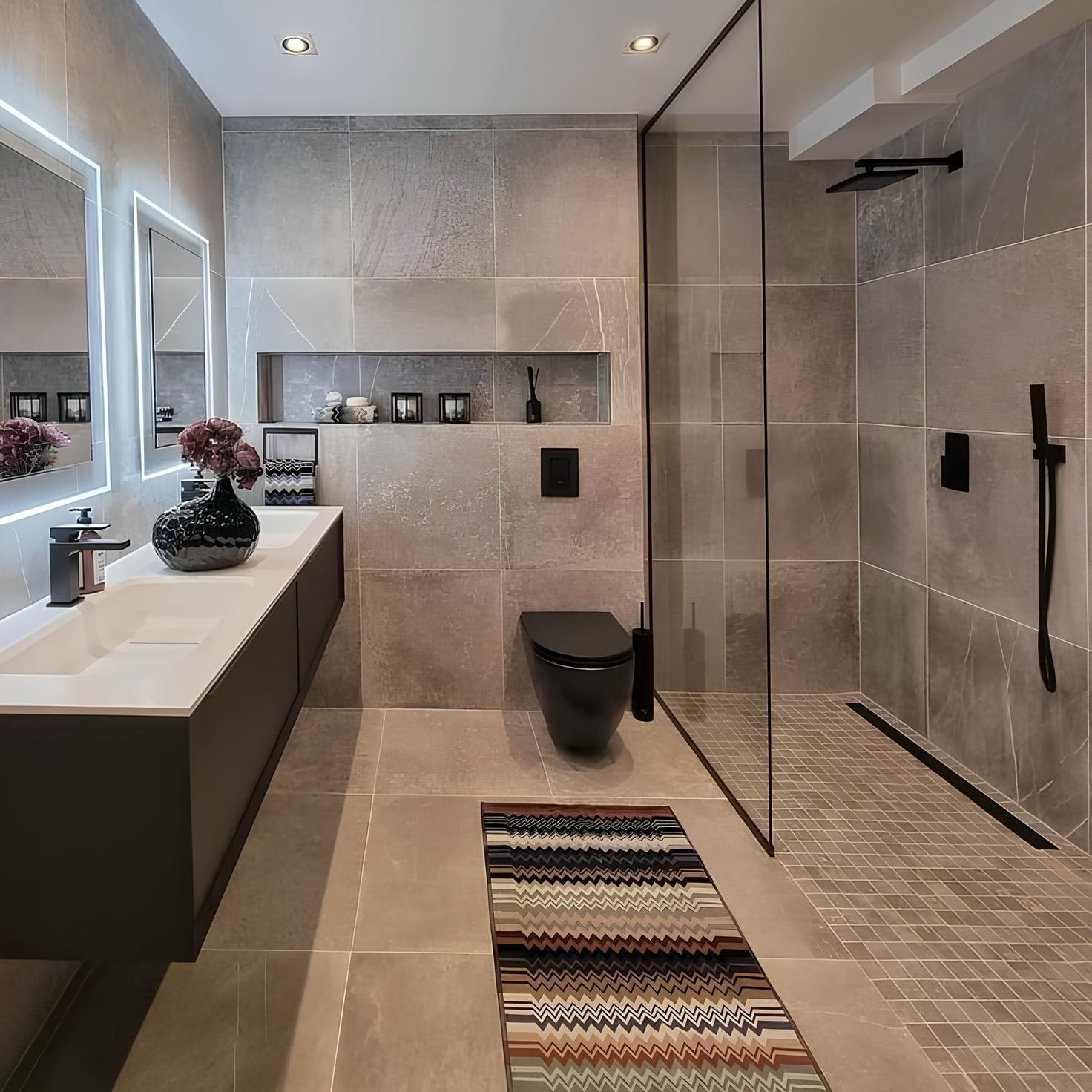 Fliesenwände, Böden, Arbeitsplatten und andere Oberflächen